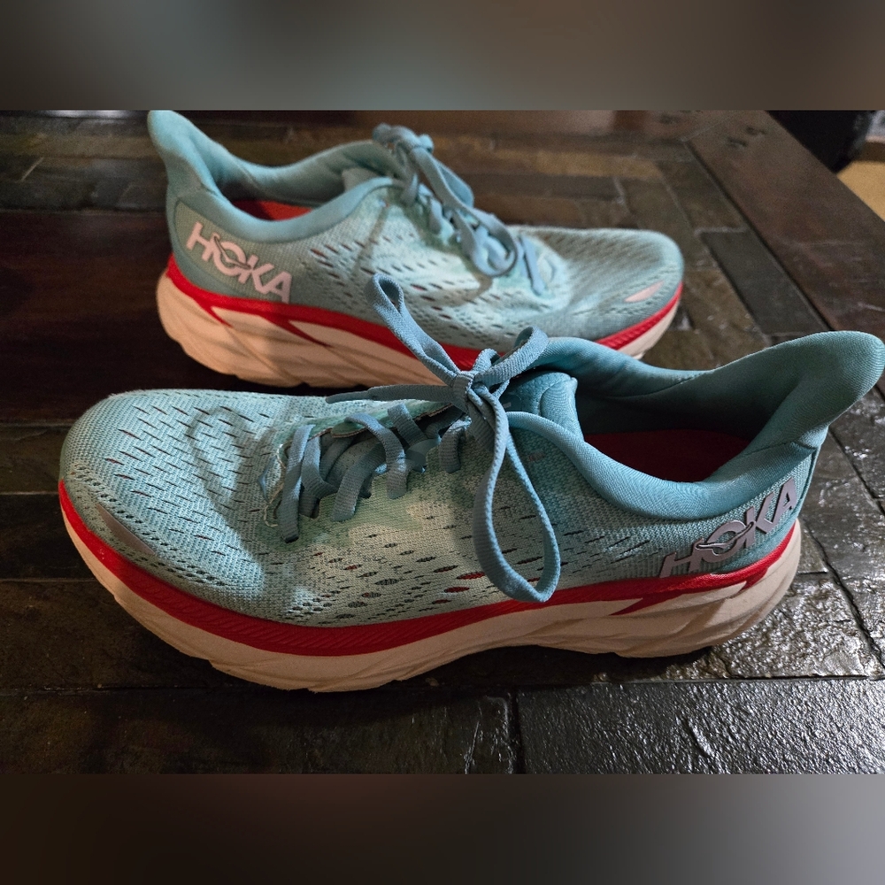 Hoka 6B  Womens Athletic Shoes. See Pictures For Wear.